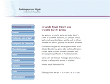 Tablet Screenshot of podologiepraxis-niggli.ch